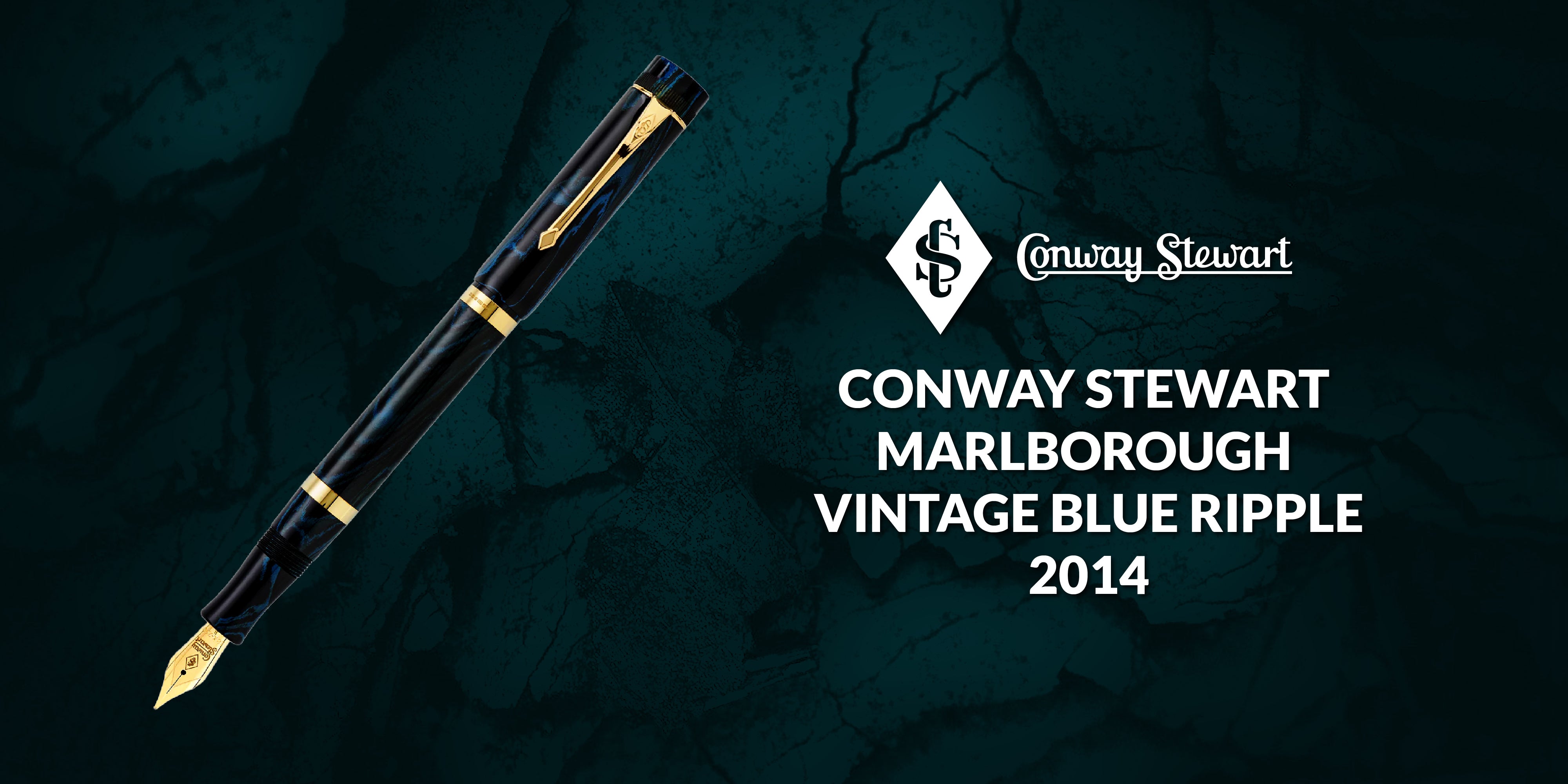 Conway Stewart Marlborough Vintage Blue Ripple, 2014 - Conway Stewart Conway Stewart Marlborough Vintage Blue Ripple, 2014 - Conway Stewart
