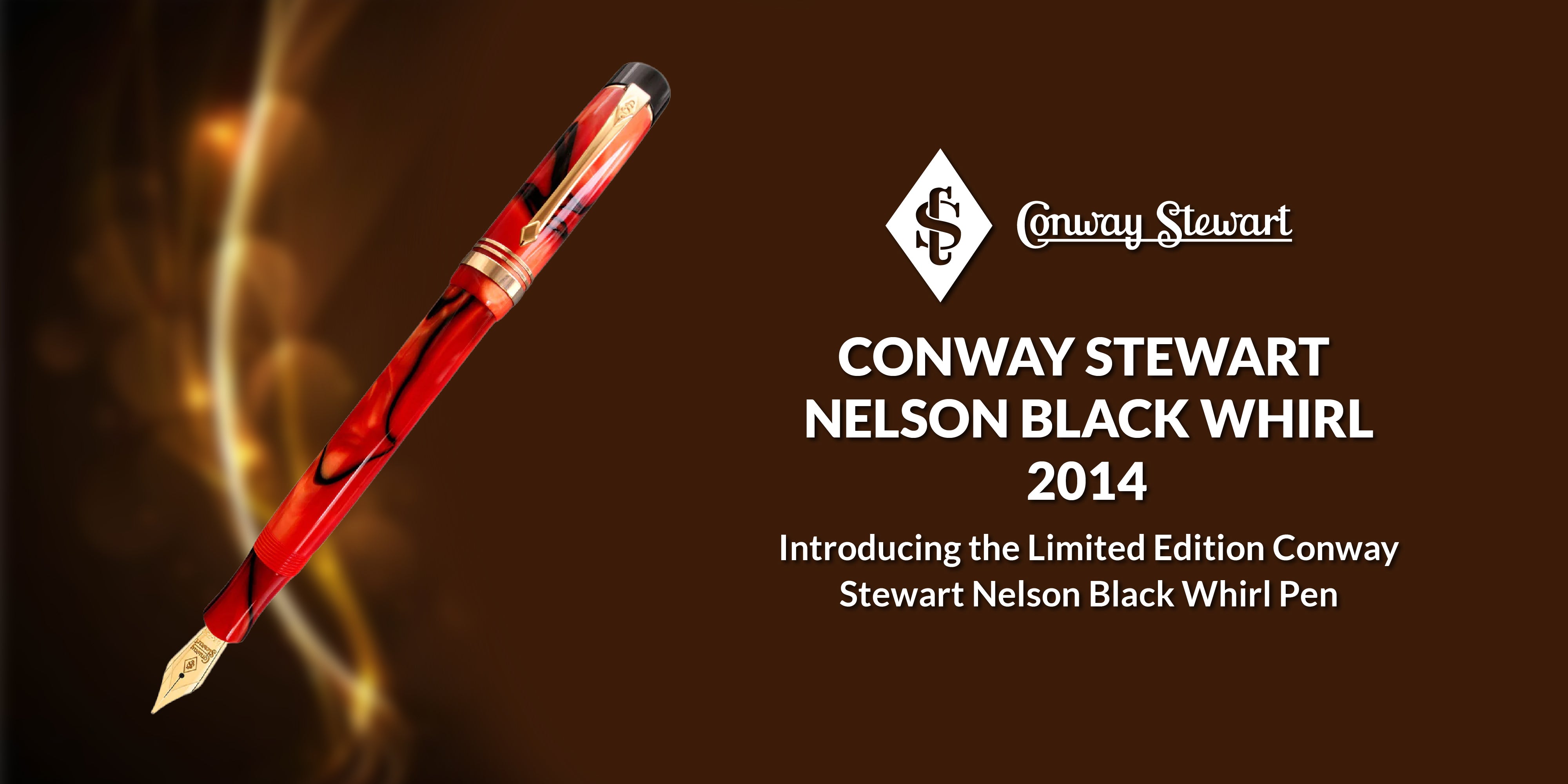 Conway Stewart Nelson Black Whirl, 2014 Conway Stewart Nelson Black Whirl, 2014