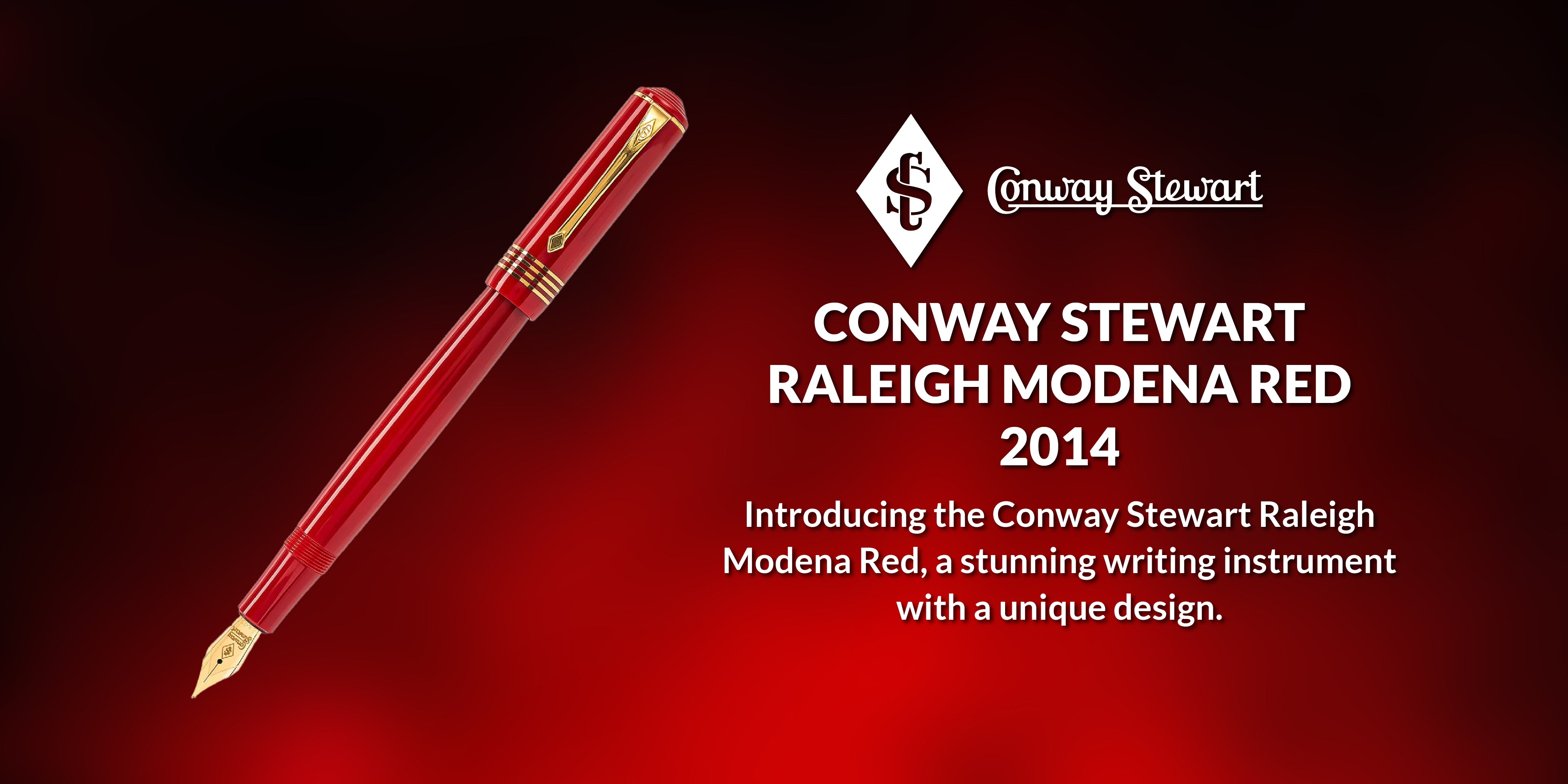 Conway Stewart Raleigh Modena Red, 2014 - Conway Stewart Conway Stewart Raleigh Modena Red, 2014 - Conway Stewart