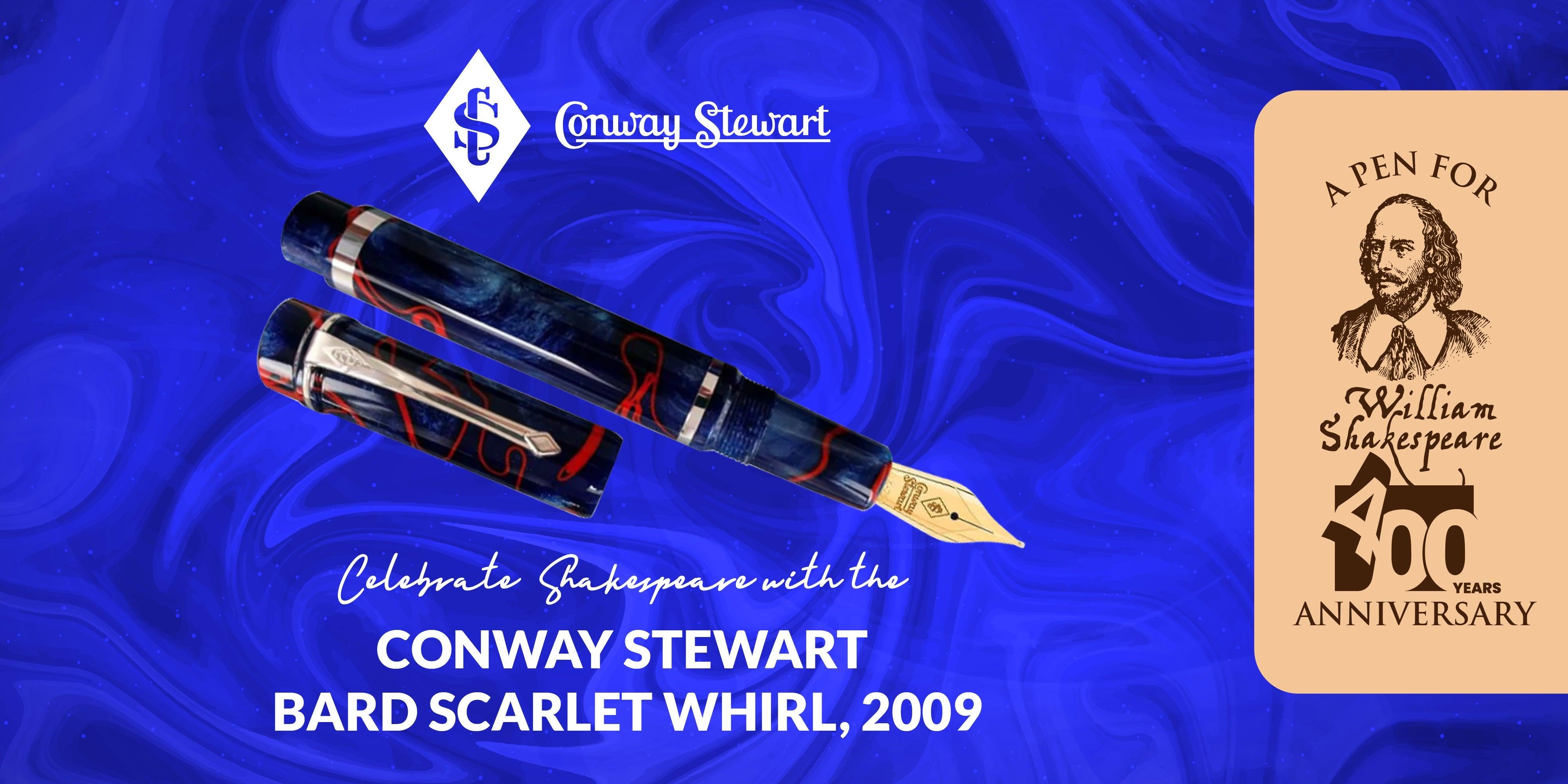 Conway Stewart Bard Scarlet Whirl, 2009 - Conway Stewart Conway Stewart Bard Scarlet Whirl, 2009 - Conway Stewart