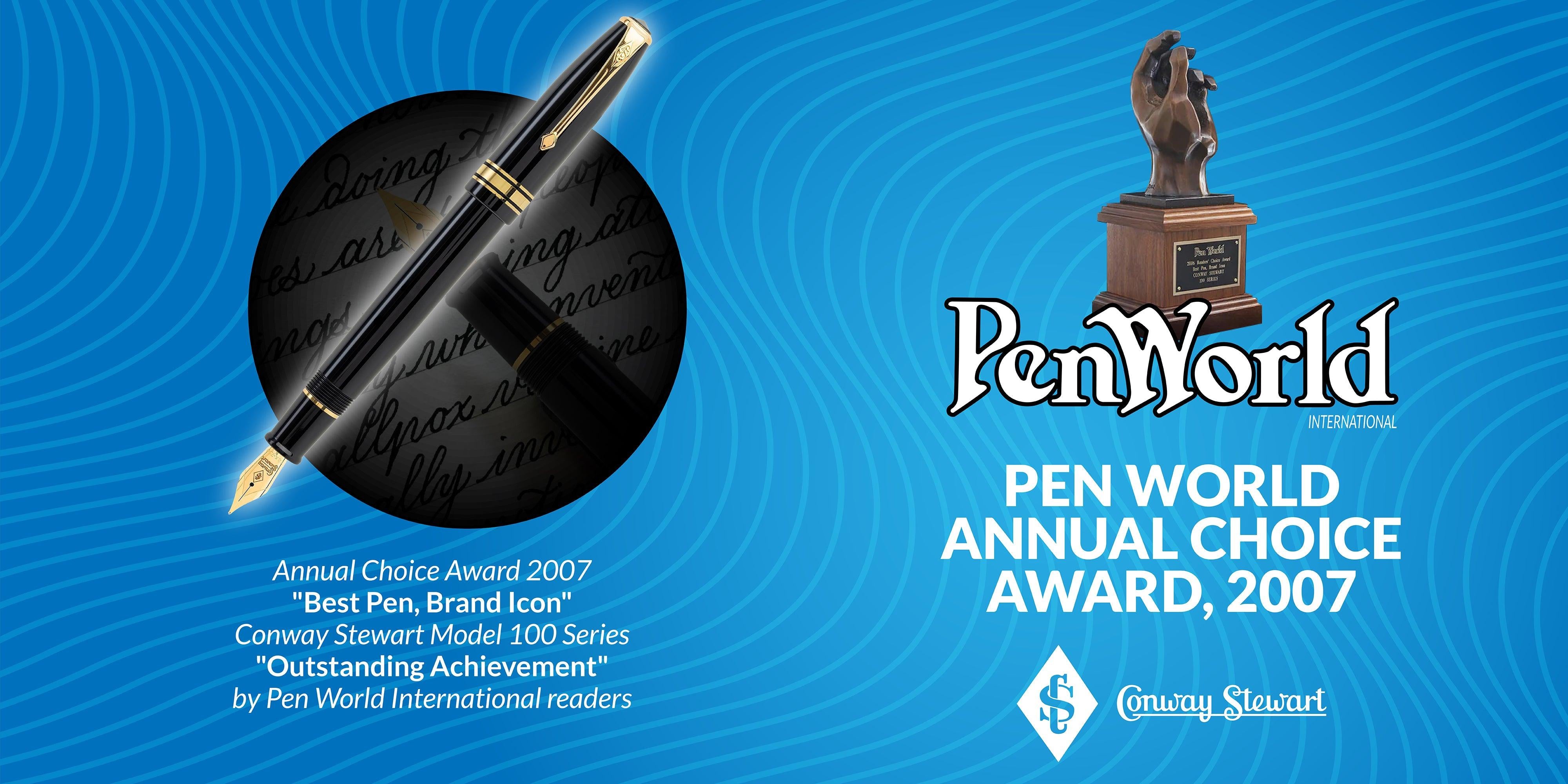 Pen World- Annual Choice Award, 2007 - Conway Stewart Pen World- Annual Choice Award, 2007 - Conway Stewart