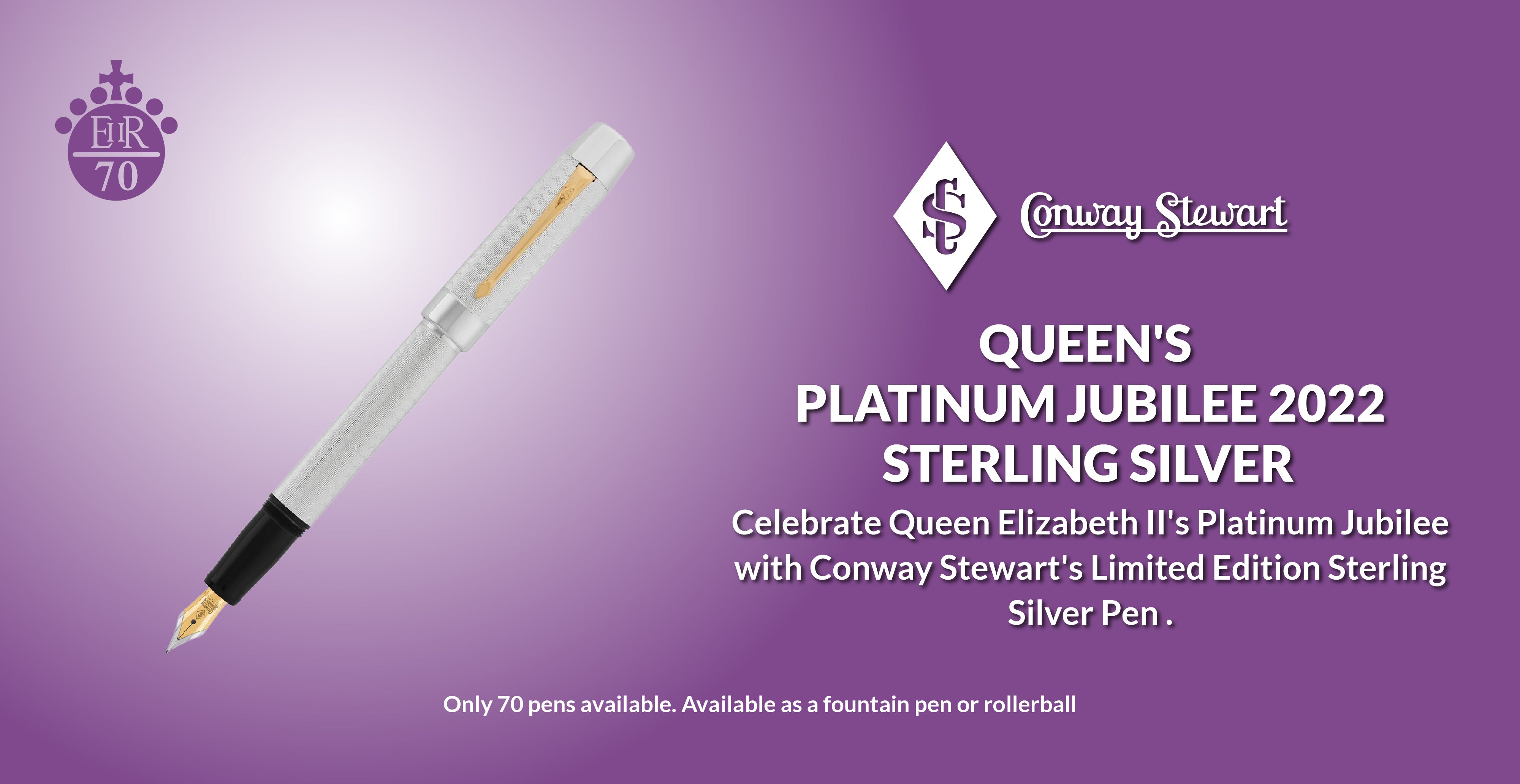 Queen's Platinum Jubilee 2022 | Sterling Silver - Conway Stewart
