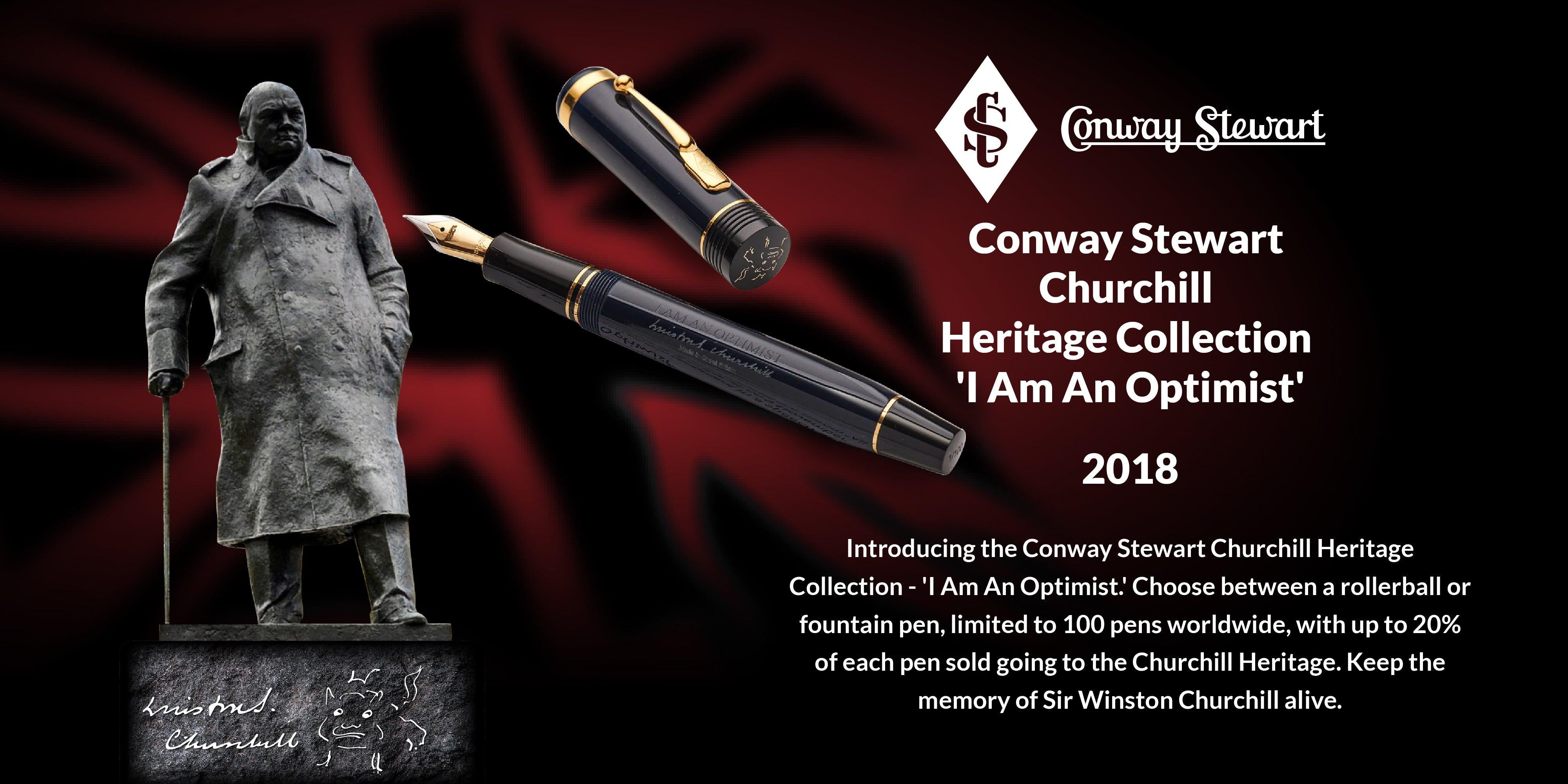 Conway Stewart Churchill Heritage Collection - 'I Am An Optimist', 2018 - Conway Stewart