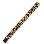 Henry Simpole Myrtle Vermeil fountain pen, angled view of the gilded Myrtle overlay
