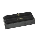 Conway Stewart pen presentation box, black case with gold branding