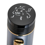 Cap-top pig sketch engraving on the Churchill Heritage pen