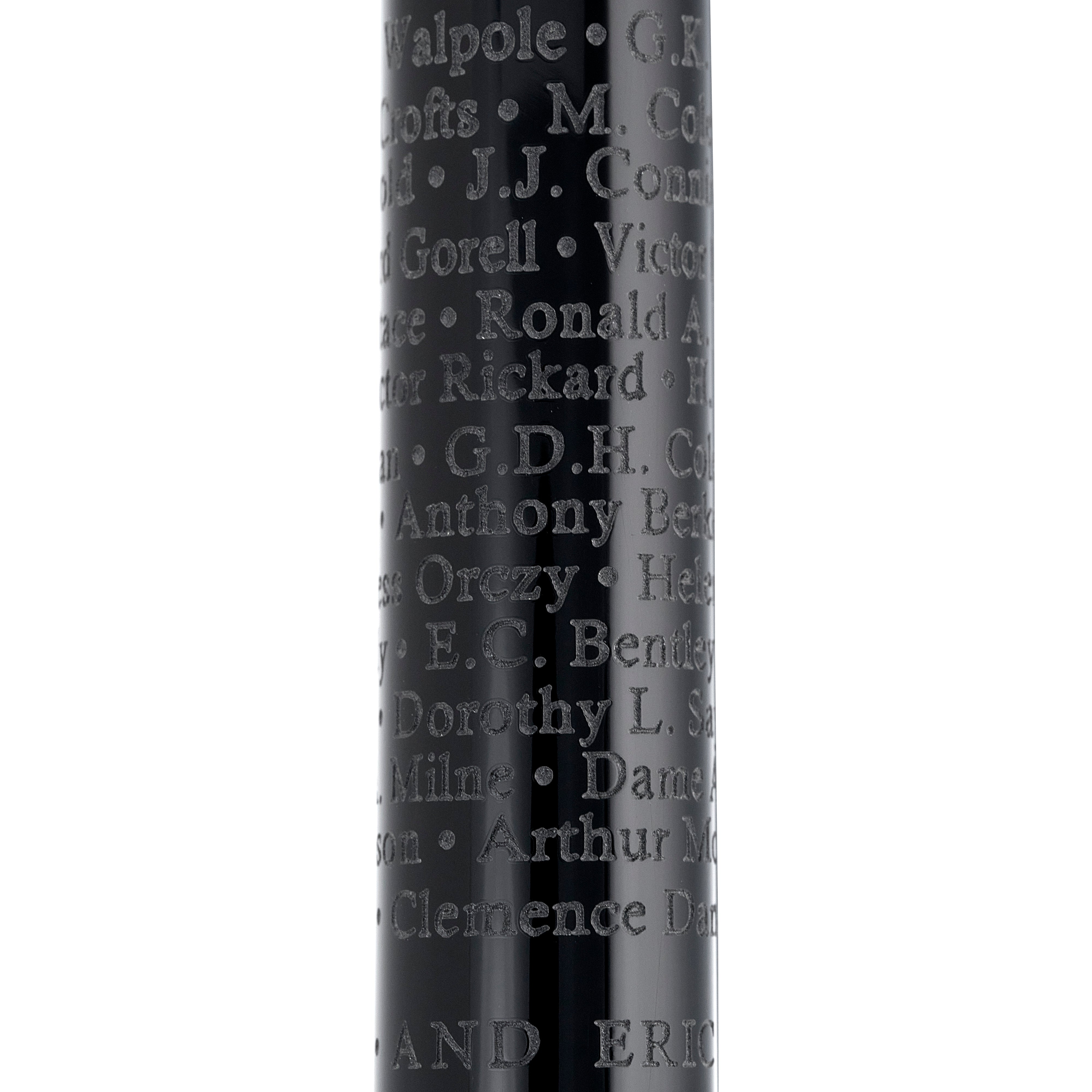 Members' names engraved on the barrel of the Detection Club Pen
