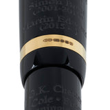Gold band and engraving close-up on the Detection Club Pen