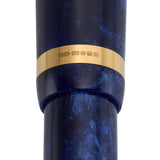 Close-up of the hallmarked cap band on the Lady Churchill Blue Stardust