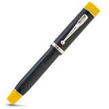The Alan Turing Pen rollerball capped, dark resin with Enigma rotor styling