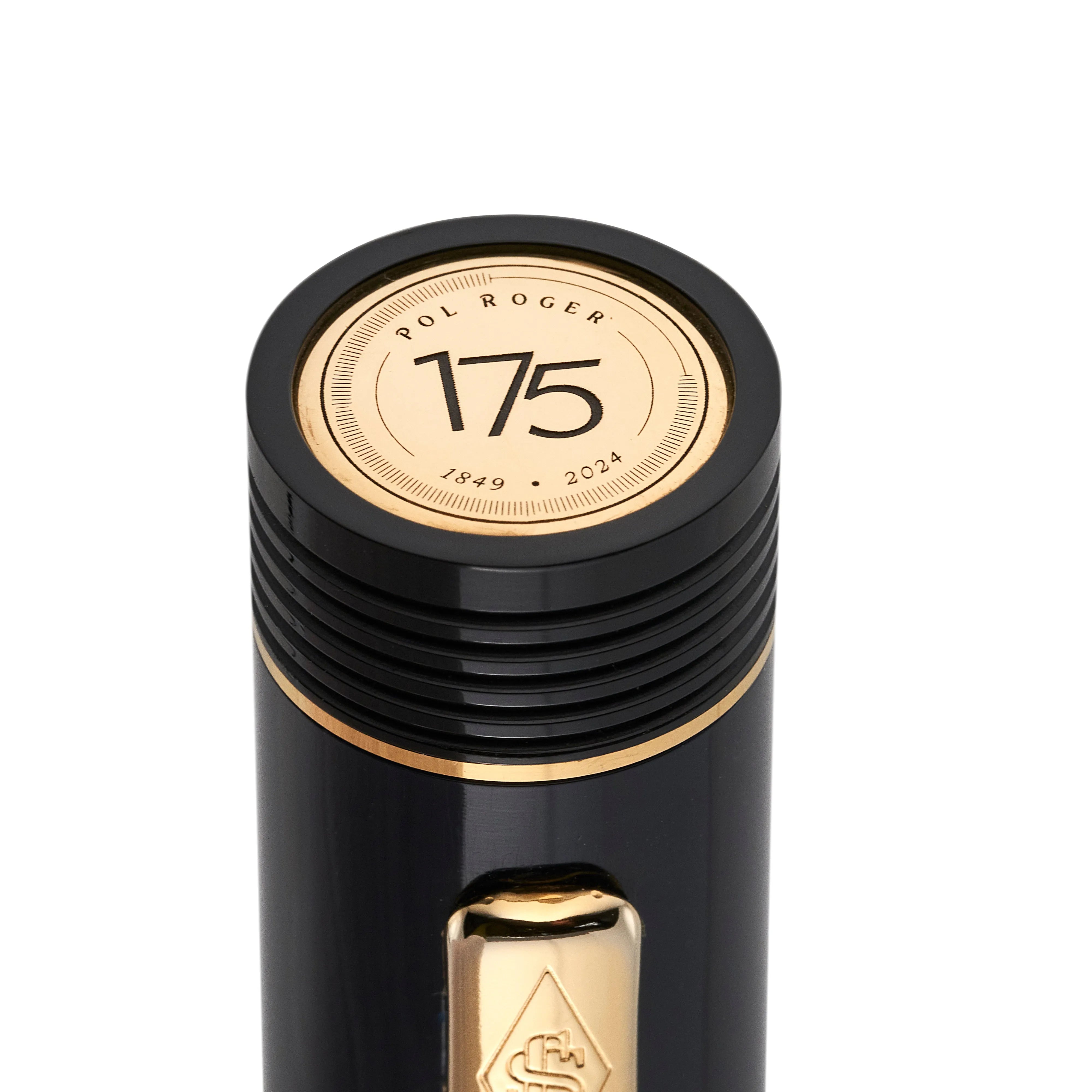 Cap-top Pol Roger 175 medallion on the anniversary pen